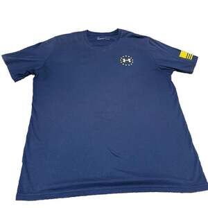 Under Armour Men's UA Freedom By Sea T-Shirt Navy Blue Loose Fit